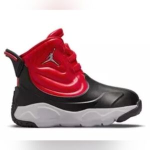 NIKE DRIP 23 RAIN BOOTS. CT5798-006. SIZE 12C. RED/CEMENT GREY.